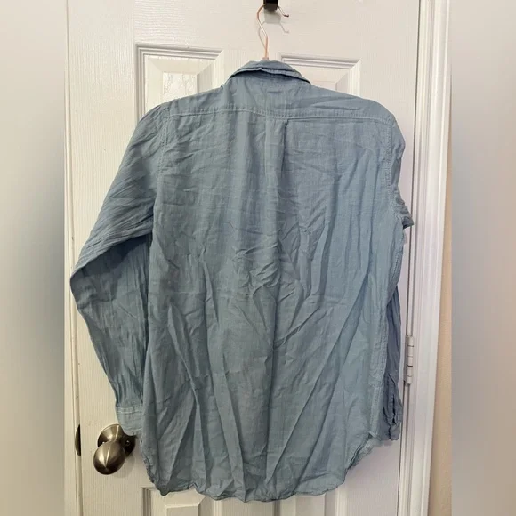 Ralph Lauren chambray boyfriend Denim and Supply Button Down Shirt Size S - Picture 3 of 3